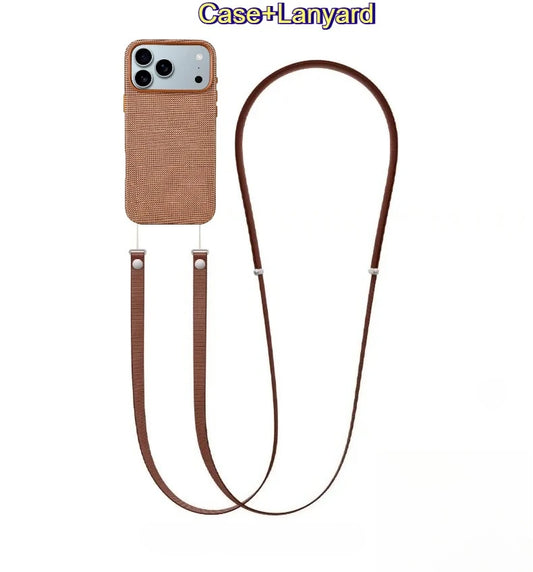 For Official Original For MagSafe Techwoven Case with Magnetic Woven Strap Lanyard for IPhone 17 Pro Max Wireless Charging Cover