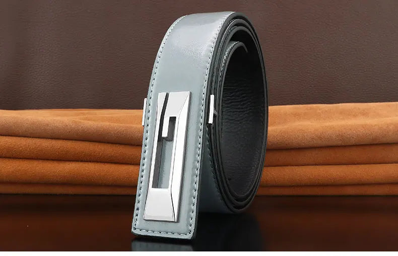 G letter belts men slide buckle designer luxury famous brand cowhide High Quality young boys fancy jeans Waistband green