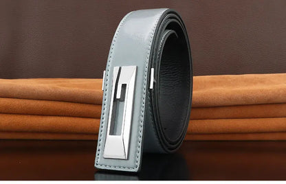 G letter belts men slide buckle designer luxury famous brand cowhide High Quality young boys fancy jeans Waistband green