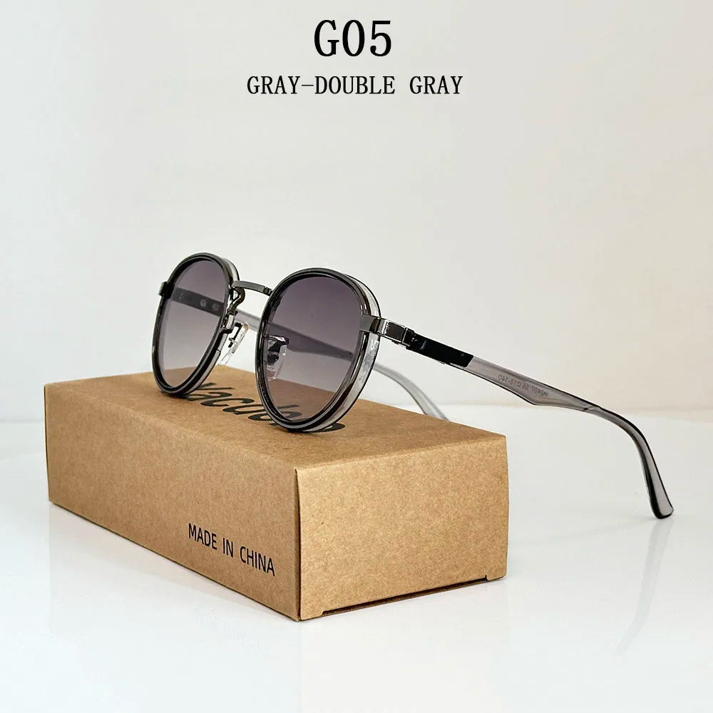 Fashion Oval Sunglasses For Men Luxury Retro Glasses Vintage Sunglasses Women Trendy And Fashionable Gafas De Sol Hombre Okulary