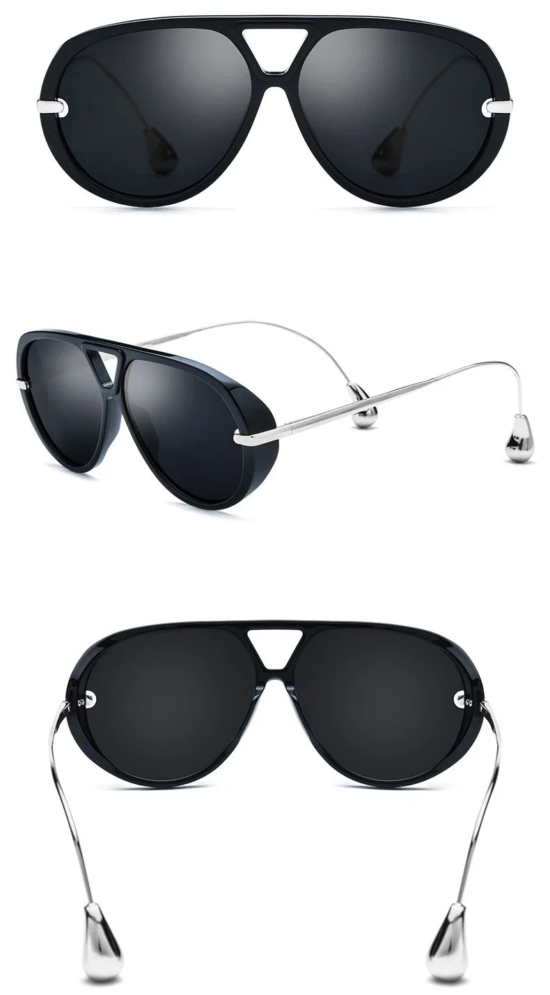 2026 Trend High Quality Pilot Sunglasses Acetate Frame Man Polarized Glasses Women Personality Alloy Legs UV400 Outdoor Eyewear