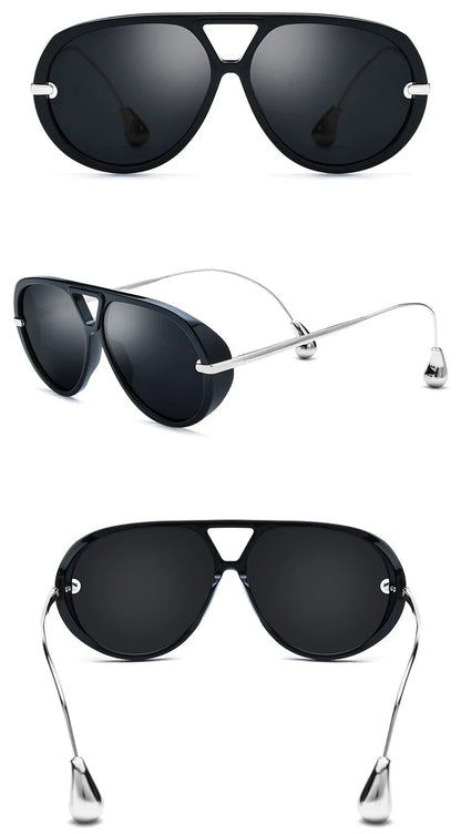 2026 Trend High Quality Pilot Sunglasses Acetate Frame Man Polarized Glasses Women Personality Alloy Legs UV400 Outdoor Eyewear