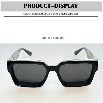 2026 Retro Square Sunglass Men Vintage Millionaire Sunglasses Women Trendy Vacation Luxury Fashion Glasses Gafas De Sol Hombre