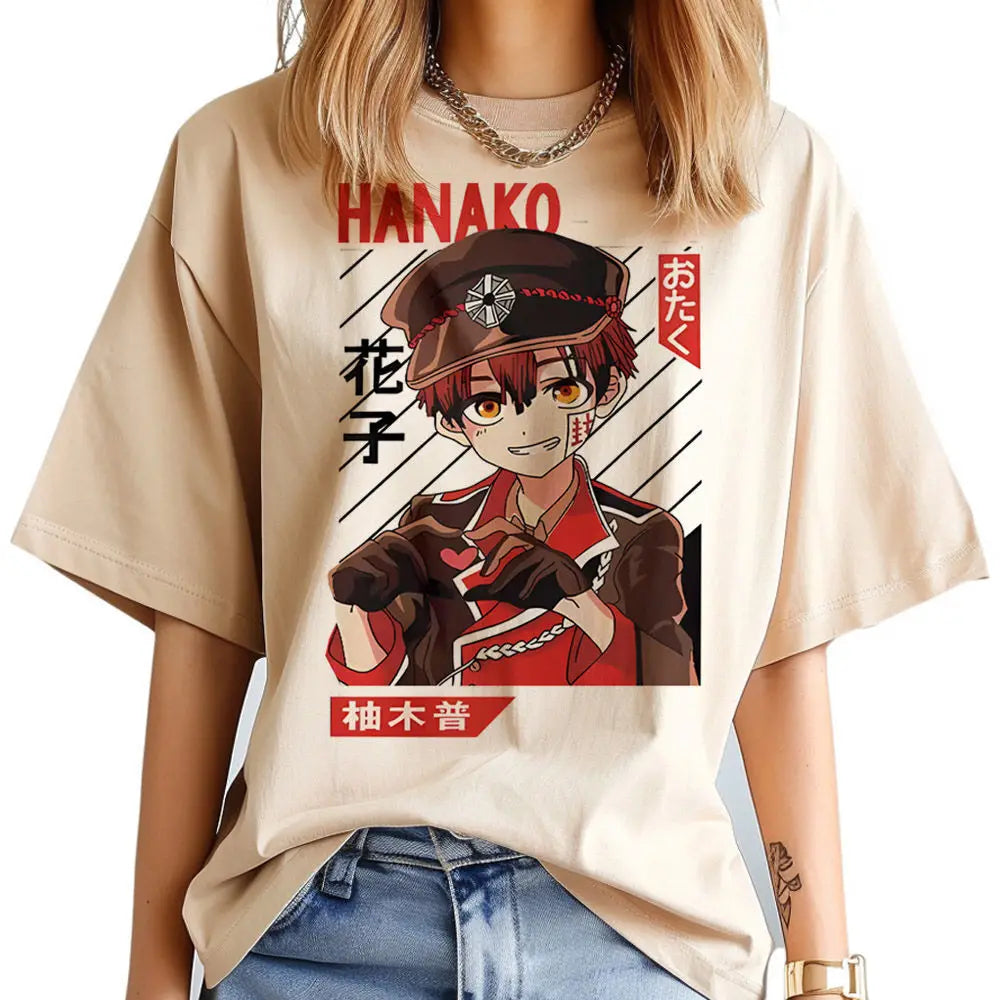 Toilet Bound Hanako Kun shirt girl Gothic harajuku  hip hop Digital Y2k shirt Classic Breathable harajuku 2000s Comfortable