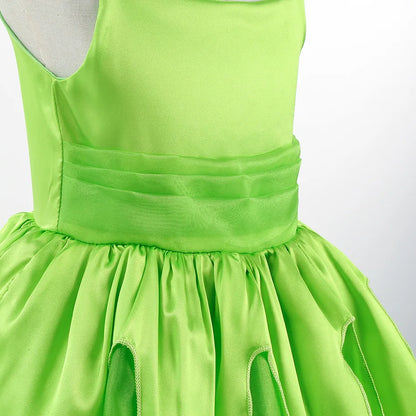 Girls Flower Fairy Dress Up Kids Princess Dress With Wings Halloween Princess Costume Elves Party Tinkerbell Tinker Bell Dress