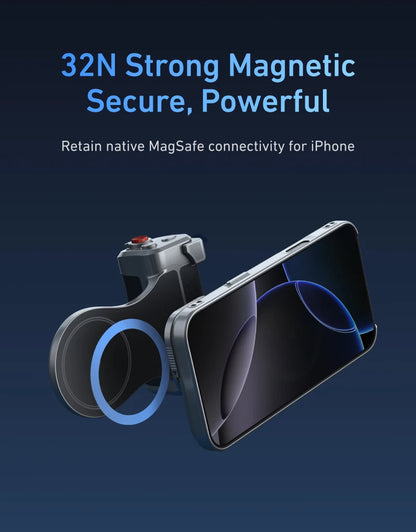 مجموعة TELESIN Magnetic Master Grip لهاتف iPhone 17 Pro ProMax، قبضة كاميرا الهاتف، مجموعة قياسية، حافظة تبريد الجرافين، حامل المقبض