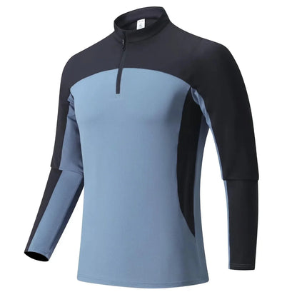 Men Athletics Top Running Shirts Long Sleeve Mens Basketball Sports Gym Fitness Guys T Shirt Clothing Quick Drying Breathable