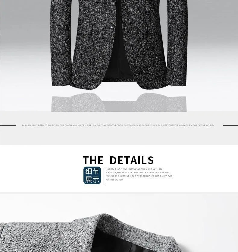 New Summer and Autumn Linen Thin Breathable and Sun-Protective Suit Jacket with Inner Lining, Slimming Middle-Aged Men's Suit