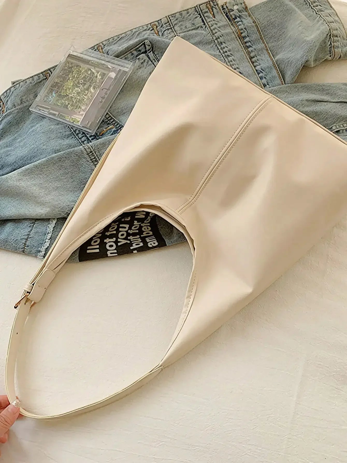 Large Capacity Solid Color Women's Shoulder Bag, Multifunctional Crossbody Bag, Women's Shoulder Tote Bag, Large Capacity Crossbody Tote Bag, Casual Work Bag