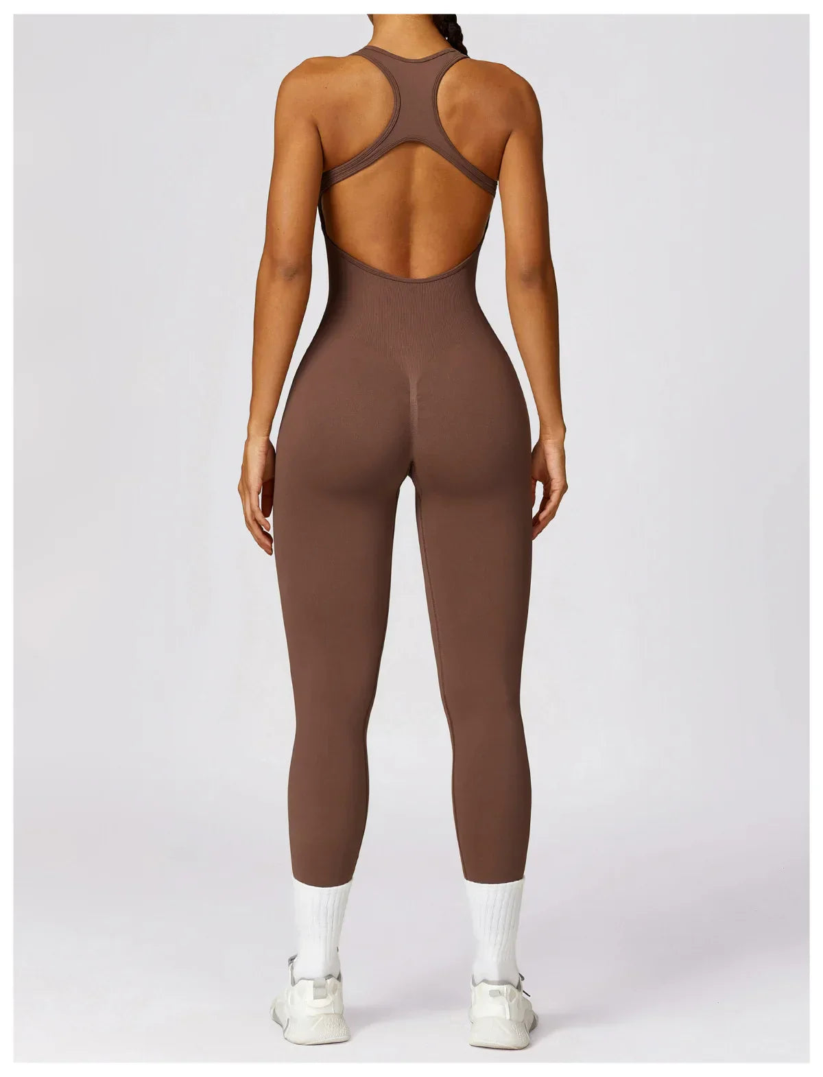 Sexy Back V Jumpsuit Gym Set Women Training Yoga Suit Sportswear Women Sports Jumpsuit Fitness Rompers Stretch Workout Bodysuits