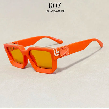 Senior Square Sunglass Men Vintage Millionaire Sunglasses Women Silver Retro Fashion Glasses Dropshipping Gafas De Sol Hombre