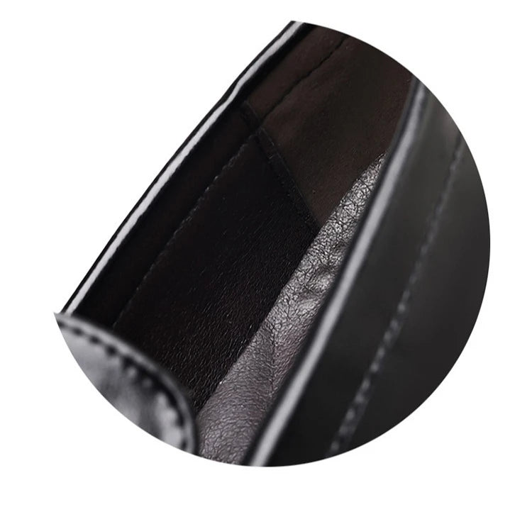 2026 Spring New Men's Glossy Leather Loafers Slip-On Business Casual Dress Shoes Male Non-slip Formal Office Shoes for Man