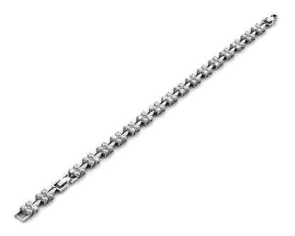 Flower Bracele Embellished with Premium Swarovski Crystals T Quality Brass with 18K Rose Gold Plated Wedding Bridal Gift