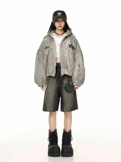 Autumn Winter New Men's Tide Original Design Techwear High Street Fashion Trend Vintage Jacket Chic Casual Coats Ins HK6132