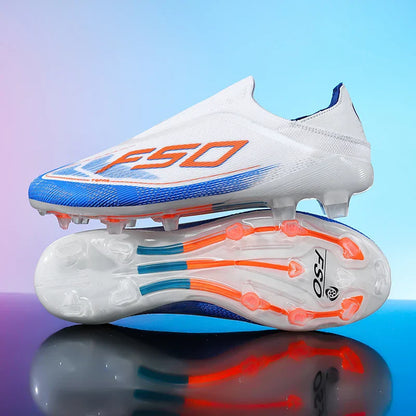 New Men Football Boots Non-Slip Boys Cleats Hot-selling Soccer Shoes Grass Outdoor Match Sneakers High-quality High-top Light