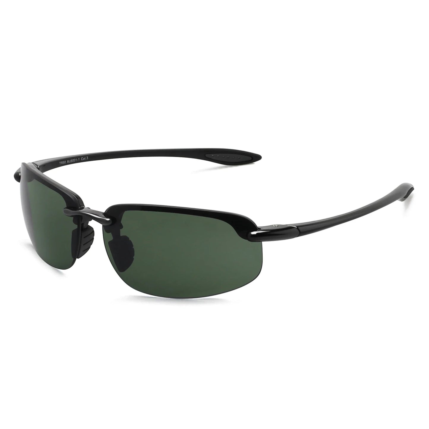 Unisex Sports Sunglasses UV400 Rimless Ultralight Frame for Cycling Driving Running - MJ8001