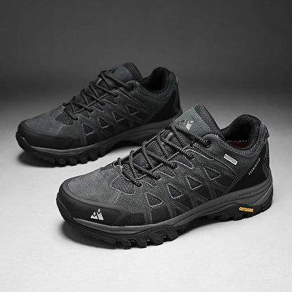 Mens Hiking Shoes Breathable Lace Up Trekking Male Cushioning Outdoor Climbing Tourism Sneakers for Men