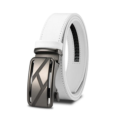 Brand Leather Belts for Men 105cm-135cm Automatic Belt with Ratchet Strap Top Quality Belts Luxury Belts for Men