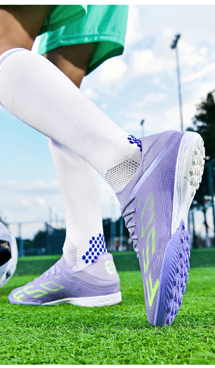 Ultralight Outdoor Sport Men's Soccer Shoes Training Football Sneakers for Youth Turf Soccer Cleats Cleats Non-Slip