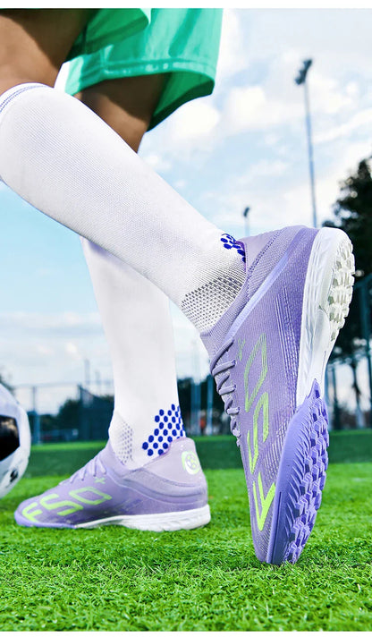 Ultralight Outdoor Sport Men's Soccer Shoes Training Football Sneakers for Youth Turf Soccer Cleats Cleats Non-Slip