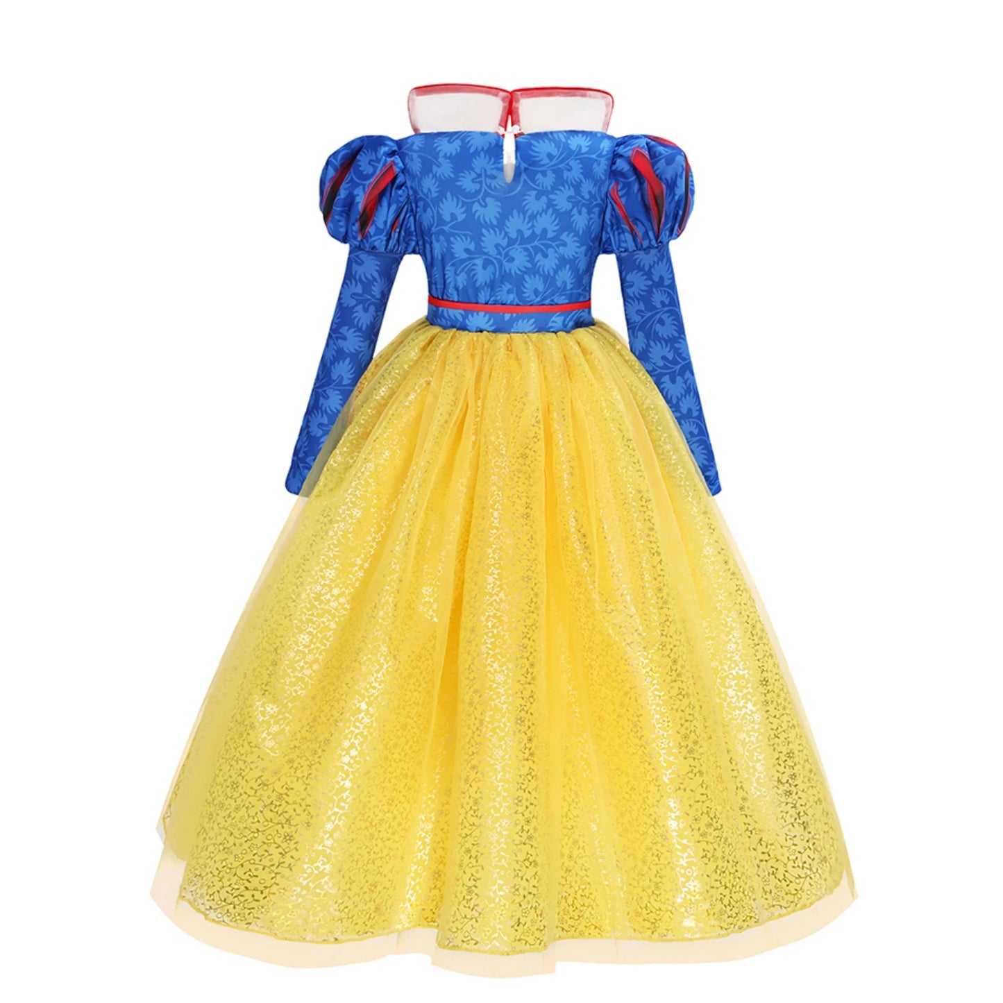 Deluxe Snow White Gown Set with Accessories Princess Costume Fairy Cosplay for Girls Kids Toddler Carnival Party Vestido