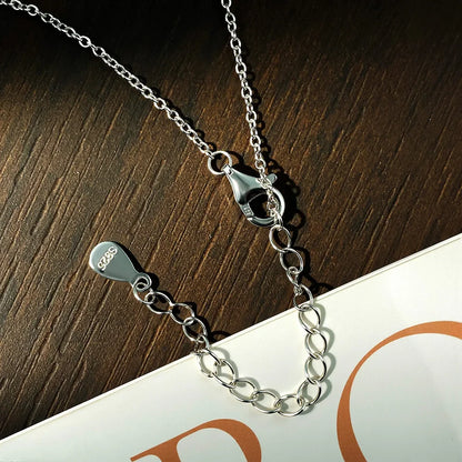 3*6mm 0.3ct Marquise Cut Moissanite Necklace with GRA s925 Sterling Silver Chain Dainty Stacking Necklaces for Women