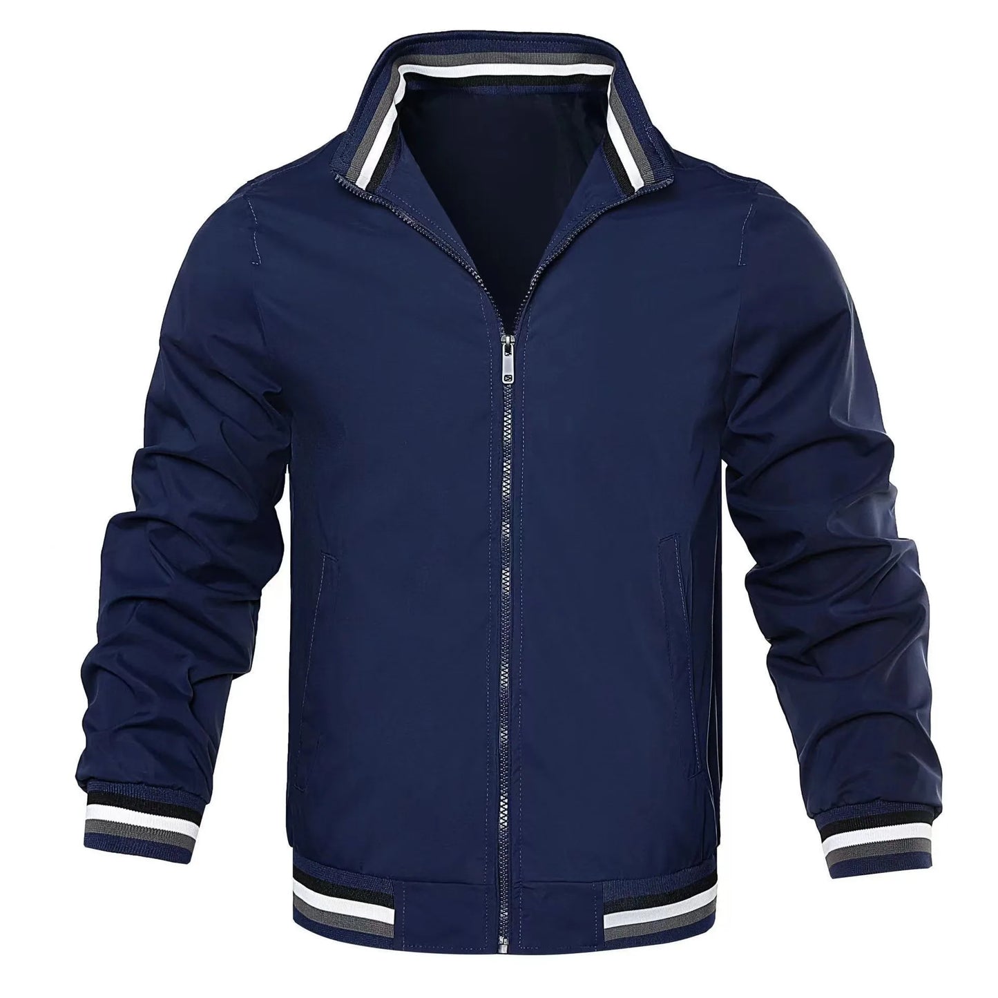 2024 Spring Summer Bomber Jacket Men Black Casual Slim Fit Baseball Mens Jackets New Autumn Fashion High Quality Jackets for Men
