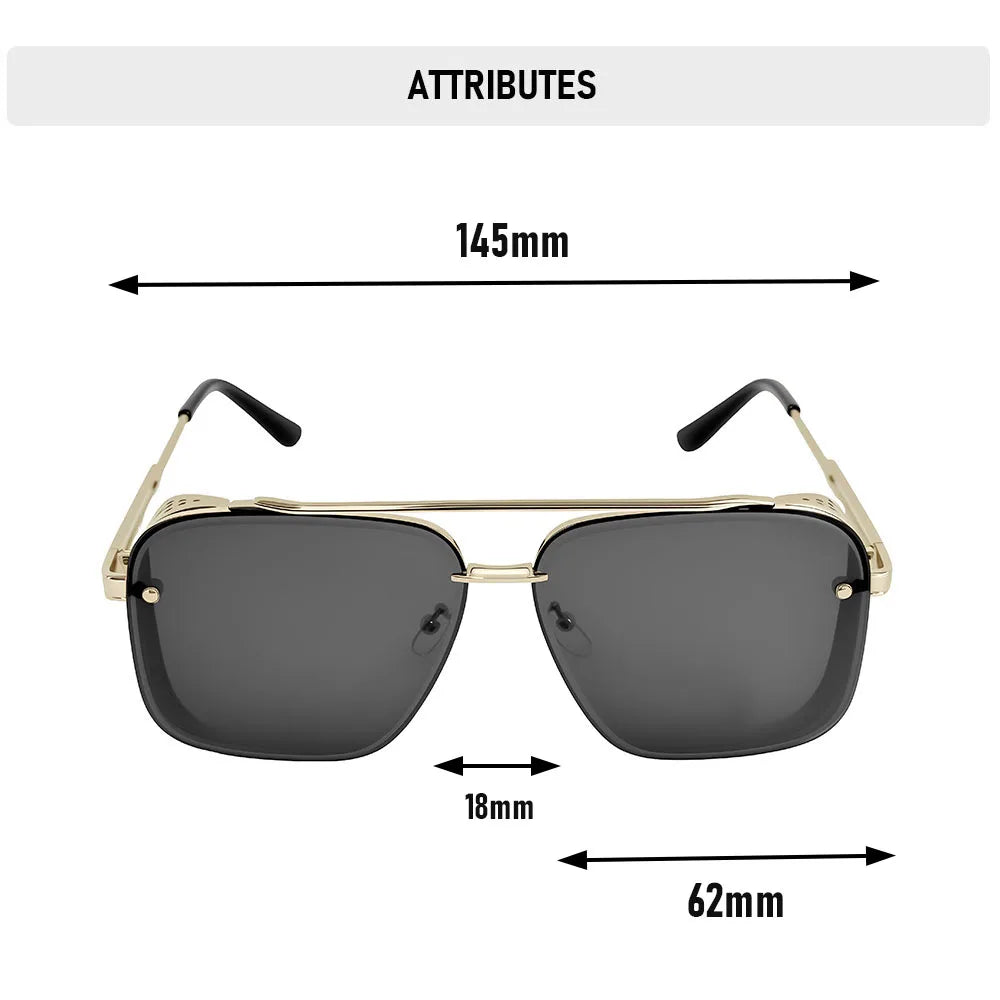 Square Punk Sunglasses For Men Vintage Steampunk Sunglasses Women Trendy Retro Luxe Fashion Glasses Gafas De Sol Hombre Oculos