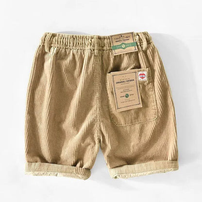 2026 Summer Casual Corduroy Y2K Shorts For Men American Retro Loose Straight Short Pants High Street Fashion Gym Bermudas