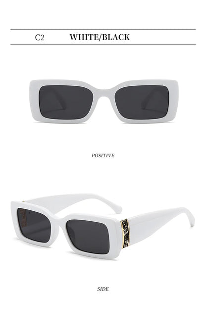 Fashion Small Rectangle Sunglasses for Women Retro Vintage UV400 Men Trending Sun Glasses UV400 Protection Gafas De Sol Mujer