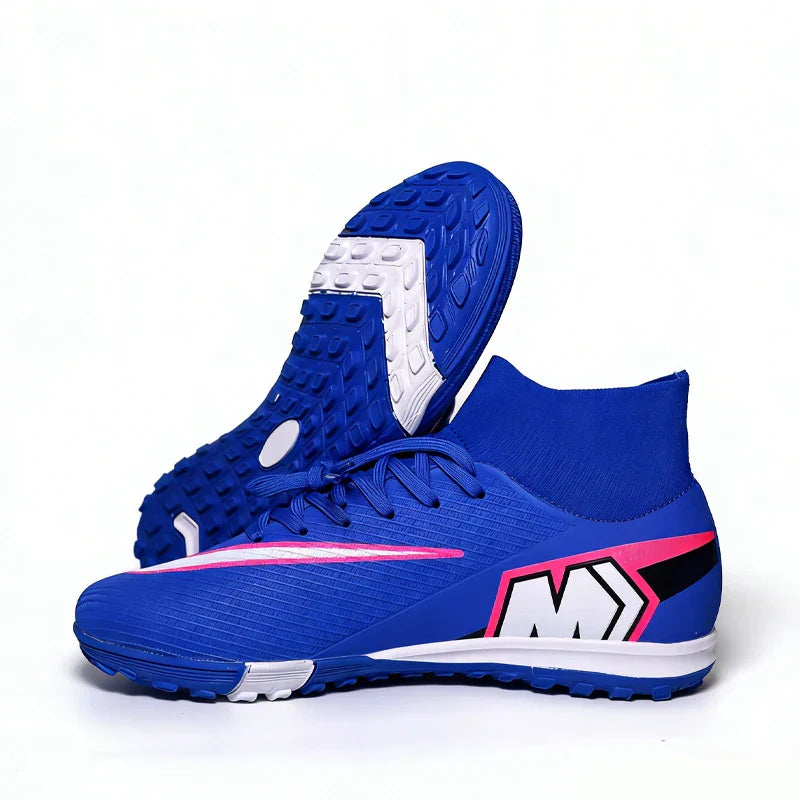 999Y High Quality Mens Soccer Shoes Turf Soccer Cleats for Boys Sneakers TF/FG Training Football Boots Chuteira Campo 35-45
