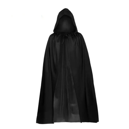 2026Halloween New Party Role Playing Children Adult Death Black Cloak Halloween Skull Ball Costume Prop Set Children Adult Gift