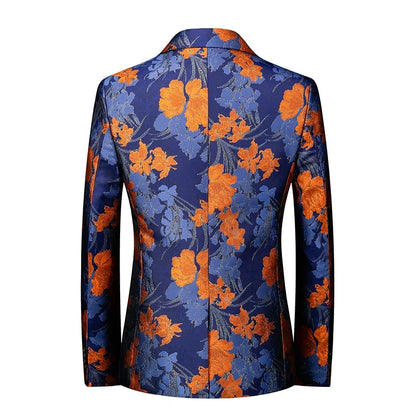 2026 New Men's Pink Embroidered Suit Jacket, Wedding Party Dress Coat, Fashionable Slim Male Blazers, Asian Size M-5XL 6XL