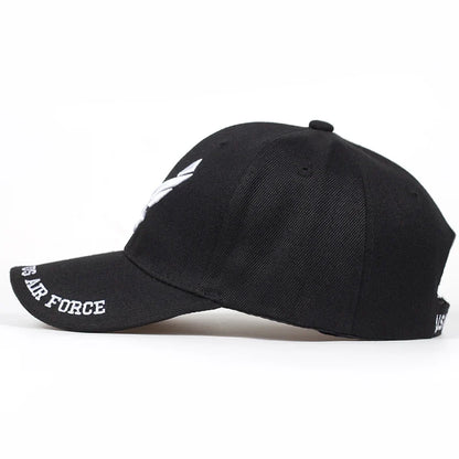 US Air Force V-Mark Embroidery Baseball Caps Spring and Autumn Outdoor Adjustable Casual Hats Sunscreen Hat