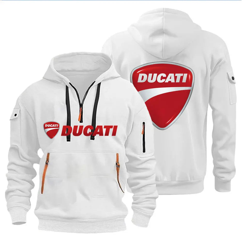Men's Hooded Sweatshirt Spring Autumn Outdoor Sportswear Fashionable Casual Motorcycle Enthusiasts Clothing 2026