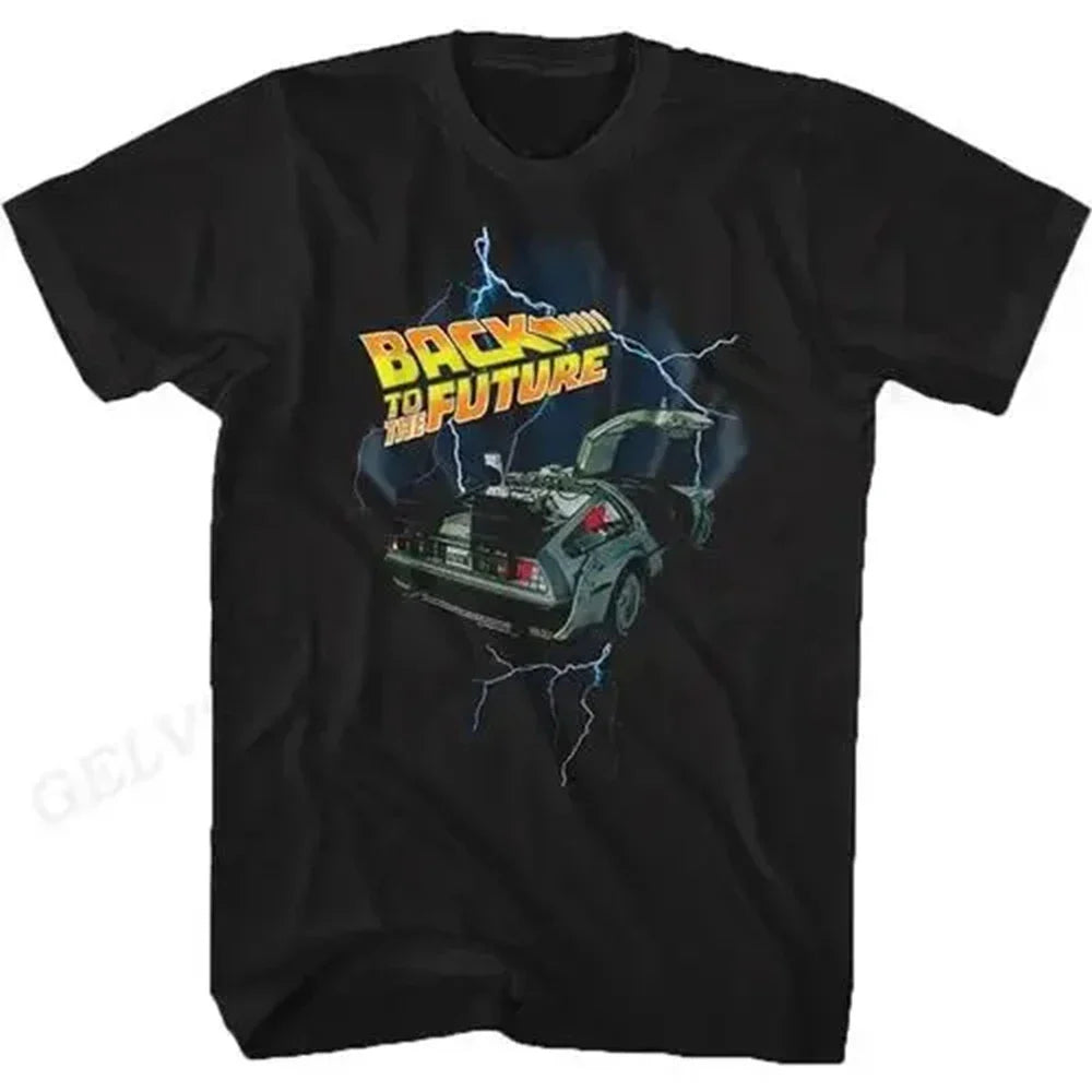 Back To The Future T Shirt Graphic Print Men Women Fashion Hip Hop Streetwear Short Sleeve Plus Size T Shirt Unisex 62473