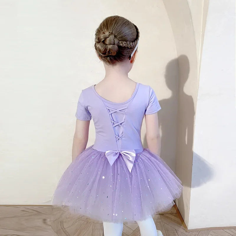 Children's Dance Costume Girl Dress Tutu Outfit Vestido Girls Clothes Ballet Leotard Robe Fille Summer Ballet Skirt Baby Dresses
