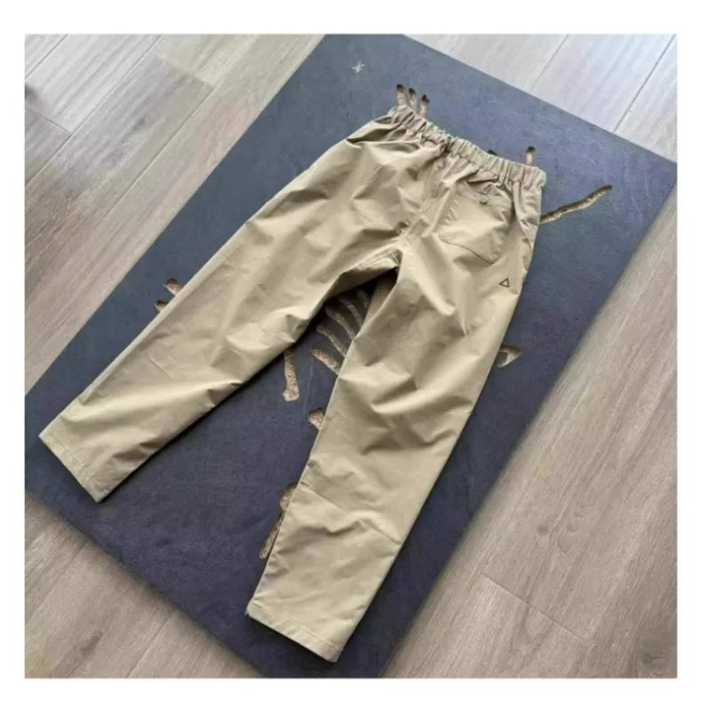 Men's Hiking Pants Waterproof Windproof American Workwear Light Weight Cargo Pants Men Loose Outdoor Trekking Trousers Male
