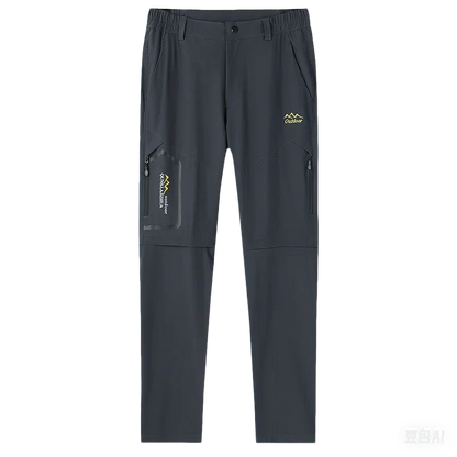 Men Summer UV-Proof Thin Pants SoftShell Outdoor Waterproof Camping Trekking Hiking Fishing Cycling Climbing Detachable Trousers