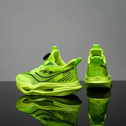 Children‘s Basketball Shoes Non-slip Breathable Sports Training Shoes Outdoor Lace-up Boys Girls Jogging Shoes Mesh Gym Sneakers