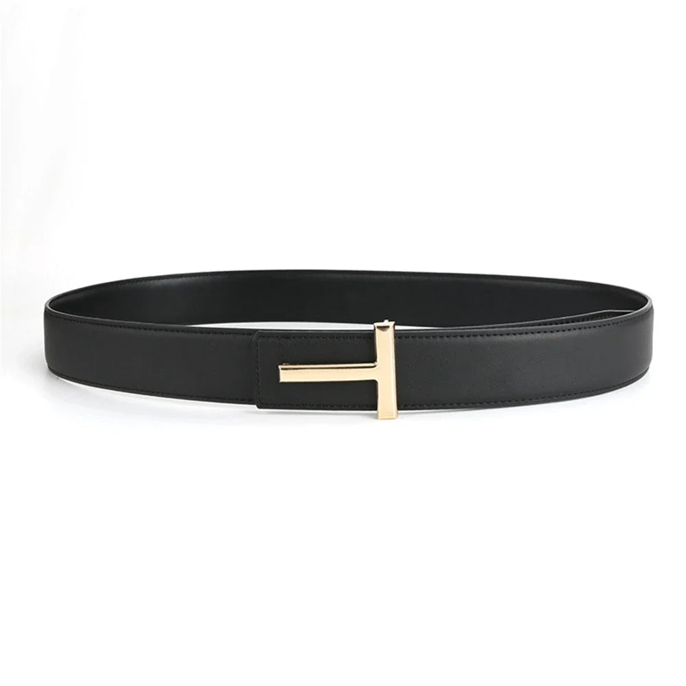 High Quality Wide 3.8cm Leather Business Men Belt Luxury Brand Designer famous Belts for men Jeans Strap Male Buckle belt