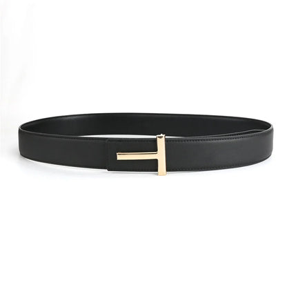 High Quality Wide 3.8cm Leather Business Men Belt Luxury Brand Designer famous Belts for men Jeans Strap Male Buckle belt