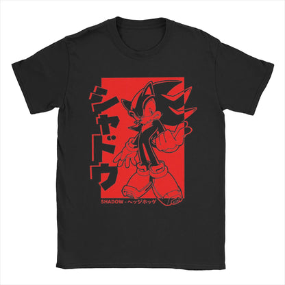 Men's Hedgehoged Shadowed T Shirt  Pure Cotton Clothes Novelty Short Sleeve Round Neck Tee Shirt Summer T-Shirts