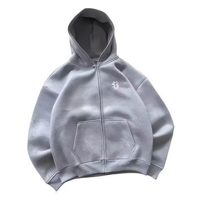 2025 Autumn/Winter Fashion Embroidery Harajuku Y2K Zipper Hoodie Women's Street Y2K New Punk Sportswear unisex Casual Hoodie
