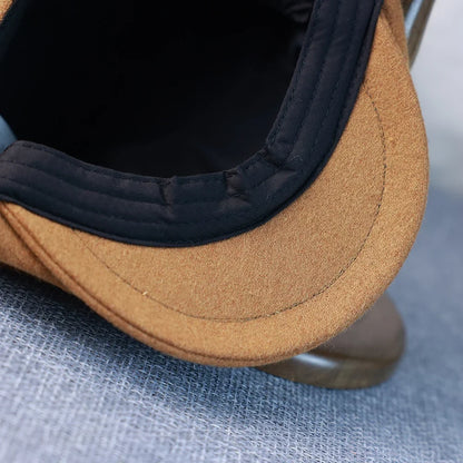 New Wool Newsboy Cap Black Khaki Men Women British Gatsby Retro Hat Driver Flat Cap for Male Vintage Beret for Men 009