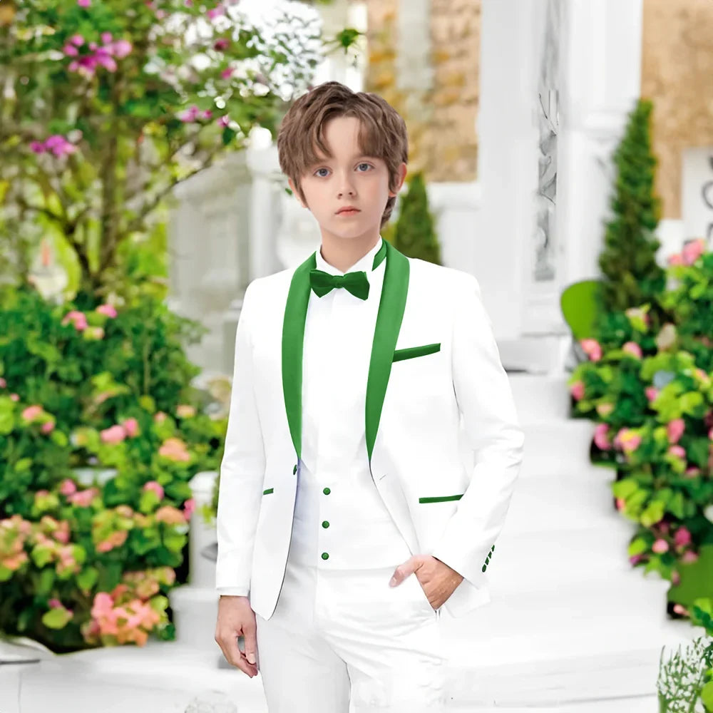 Hot Sale Boys Slim Fit Suit 2 Pieces Piano Performance Wear,Chic Shawl Lapel Tuxedo For Party,Plus Size Suit Set Toddler 2-20T
