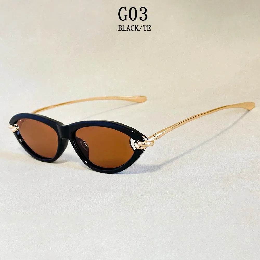 Fashion Oval Sunglasses Women 2026 Luxury Vintage New Cat Eye Sunglass Glasses Luxe Lunette Soleil Femme Lentes De Sol Mujer