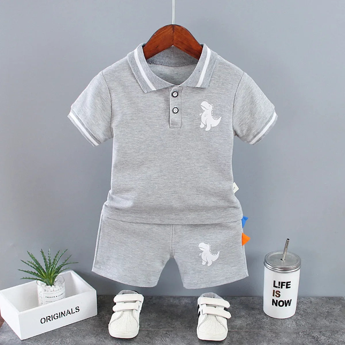 New Summer Baby Boys Clothes Children Cartoon T-Shirt Shorts 2Pcs/Set Kids Clothing Set Infant Casual Costume Toddler Tracksuits