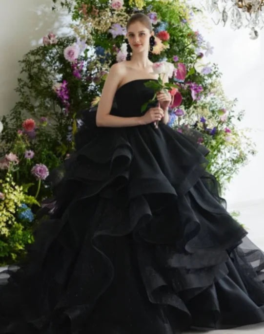 Pink Elegant Prom Dresses Strapless Backless Prom Gown Pleating Ruffles Chic Woman Evening Dresses robe de bal Customized