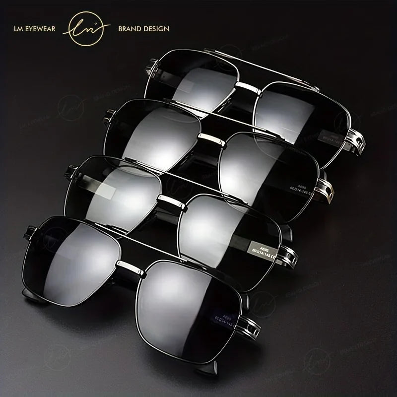 Brand Design Square Polarized Sunglasses Man Photochromic Sun Glasses Woman Anti-glare Driving Goggles Oculos zonnebril heren